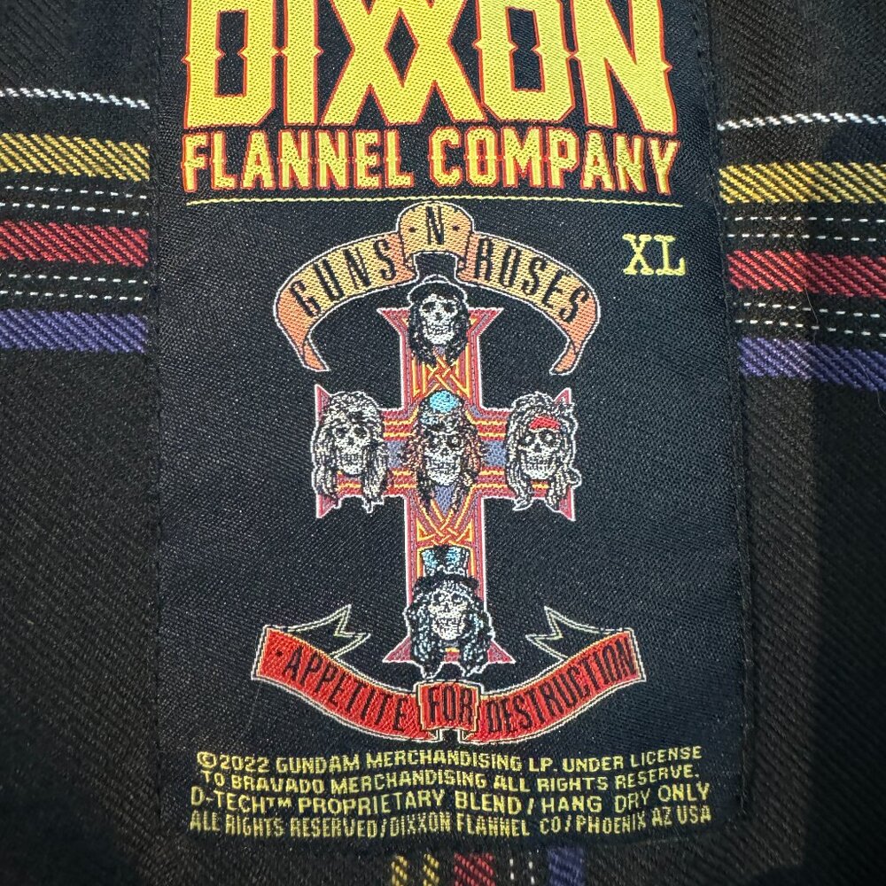 Collectible DIXXON Flannel Co - Guns N Roses - Men's *** XL ***
